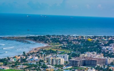 Beach,Hill,View,Vizag,City,Sea,Blue,Sea,Buildings,Visakhapatnam